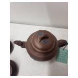 Yixing Zisha Handmade Clay Tea Set with Teapot and Cups