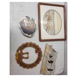 Collection of 4 Decorative Wall Art and Plaques