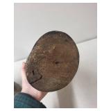 Set of 2 Bust Sculptures - Bronze-Style Casting and Carved Wood