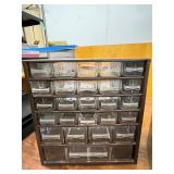 Lot of 2 Multi-Drawer Workshop Storage Organizers
