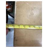 Vintage Painted Triangular Wooden Table with Floral Design