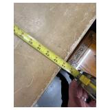 Vintage Painted Triangular Wooden Table with Floral Design