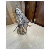 Handcrafted Driftwood Bird Sculpture Wall Art