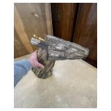 Handcrafted Driftwood Bird Sculpture Wall Art