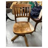 Murphy 403 Vintage Wooden Office Swivel Chair