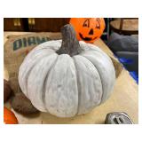 Large Decorative Pumpkin and Halloween Decor Collection