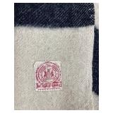 Hudson Bay Company Wool Blanket with Multicolor Stripes Made in England