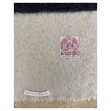 Hudson Bay Company Wool Blanket with Multicolor Stripes Made in England