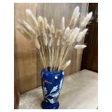 Group of 4 Vintage Decor Items - Vases, Ceramic Jar, and Small Drum