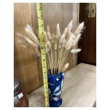 Group of 4 Vintage Decor Items - Vases, Ceramic Jar, and Small Drum