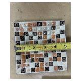 Set of 5 Decorative Mosaic Trays and Plates - Assorted Colors and Sizes