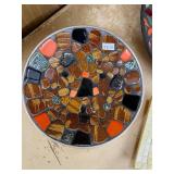 Set of 5 Decorative Mosaic Trays and Plates - Assorted Colors and Sizes