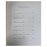 Antique Book "Representative Men" by Emerson, Metal Bookend, and Decorative Owl Bookend