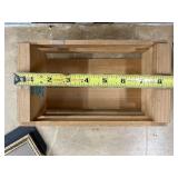 Mixed Home Decor Lot: Wicker Baskets, Planter, Decorative Box, Picture Frame, and More