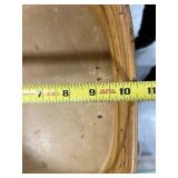 Mixed Home Decor Lot: Wicker Baskets, Planter, Decorative Box, Picture Frame, and More