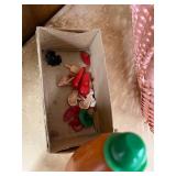 Vintage Mixed Decor and Collectibles Lot - Basket, Wall Art, Mr. Potato Head, Plate