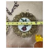 Vintage Mixed Decor and Collectibles Lot - Basket, Wall Art, Mr. Potato Head, Plate