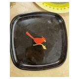 Vintage Mixed Decor and Collectibles Lot - Basket, Wall Art, Mr. Potato Head, Plate