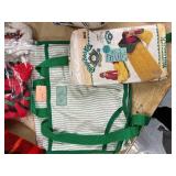 Vintage Household Textiles and Accessories Collection with Faribo Blanket