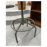 Vintage Industrial Metal Drafting Stool with Adjustable Backrest