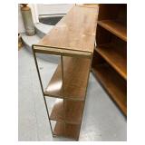 4-Tier Wood and Metal Open Shelf Bookcase