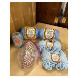 Group of Macrame and Craft Yarns including Wonder Twist and UltraCord