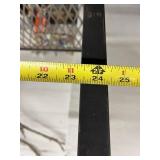 Metal 4-Tier Mesh Shelf Rack with Decorative Scrolls