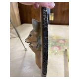 Vintage Deer Wall Plaque with 3D Doe and Fawn Design