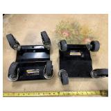 Pair of Ironton Steel Wheel Dollies with Casters