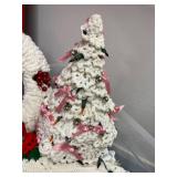 Holiday Decor and Craft Collection with Wreaths, Crochet Tree, Lights, and Zippers