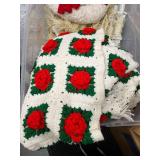 Holiday Decor and Craft Collection with Wreaths, Crochet Tree, Lights, and Zippers