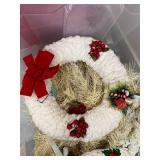 Holiday Decor and Craft Collection with Wreaths, Crochet Tree, Lights, and Zippers