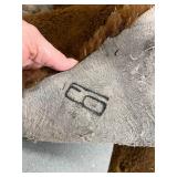 Brown Sheepskin Hide with Natural Fleece