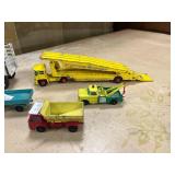 Lot of 7 Vintage Diecast Toy Cars and Trucks Assorted Brands
