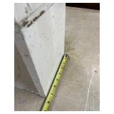 Vintage White Wooden 2-Shelf Bookcase 23x22x10 Inches