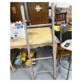 Vintage Wood Extension Ladder 57in x 15in