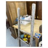 Vintage Wood Extension Ladder 57in x 15in