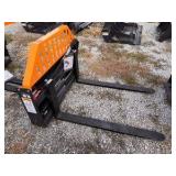 Wolverine 48" Skid Steer Hydraulic Adjustable Pallet Forks