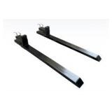 Non-adjustable clamp-on pallet fork