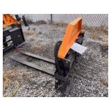 Wolverine 48" Skid Steer Hydraulic Adjustable Pallet Forks