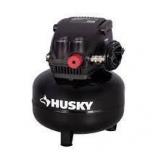 Husky 3 Gal. 120 PSI Portable Electric Oil-Free Light Duty Pancake Air Compressor with Fold Down Handle and 1-Quick Coupler   Customer Returns See Pictures