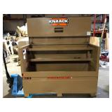 Knaack 49 in. W x 30 in. L x 60 in. H, Steel Jobsite Storage Piano Box with Lock Damaged Customer Returns See Pictures
