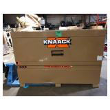 Knaack 49 in. W x 30 in. L x 60 in. H, Steel Jobsite Storage Piano Box with Lock Damaged Customer Returns See Pictures