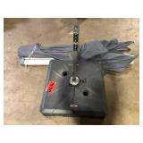 PURPLE LEAF 9 ft. Square High-Quality Aluminum Cantilever Outdoor Patio Umbrella with Stand, Gray     Customer Returns See Pictures