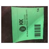 Hampton Bay Keiss 60 in. Chrome and Clear Acrylic Standard Floor Lamp with White Fabric Shade  Customer Returns See Pictures