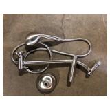 Glacier Bay Raincan 6 -Spray Round Shower Head with Adjustable Heads in Brushed Nickel   Customer Returns See Pictures