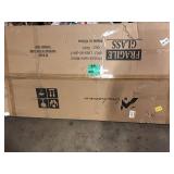 LuxHomez 32 in. W x 71 in. H Oversized Aluminum Alloy Rectangle Full Length Gold Wall Mounted/Standing Mirror Floor Mirror    Customer Returns See Pictures