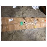 BYBLIGHT Turrella 63 in. W Mix Brown Rectangle Wood Sofa Console Table, Farmhouse Behind Couch Table for Living Room, Hallway  Customer Returns See Pictures