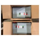 Lot of ABB 60 Amp 240-Volt Fusible Outdoor General-Duty Safety Switch (TG3222R)  Customer Returns See Pictures