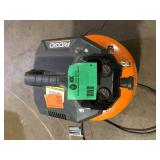 ;RIDGID 6 Gal. 150 PSI Portable Electric Oil-Free Jobsite Pancake Air Compressor with Dual Pressure Gauges and 2-Quick Couplers For Parts Customer Returns See Pictures
